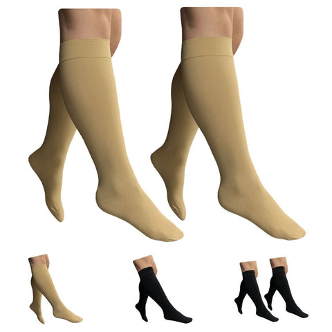 Thigh High Open Toe 20-30 mmHg Firm Compression Wide Calf Leg Swelling –  HealthyNees