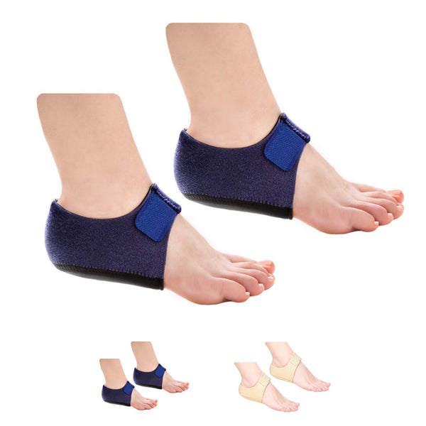 Seniors Care Foot Heel Silicone Cushion Shock Absorbing Pain Ankle Walking Relief 1 Pair