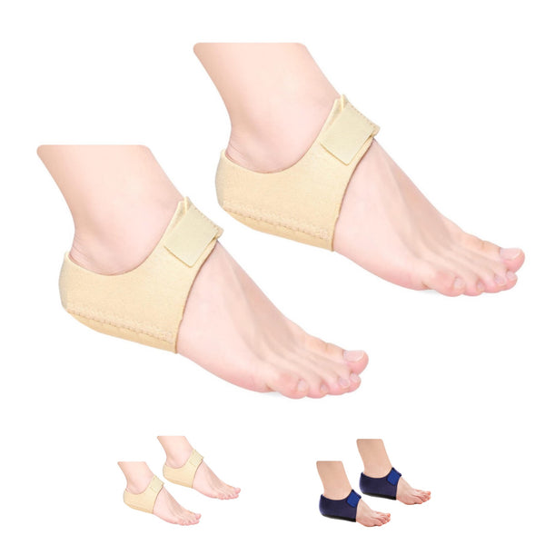 Seniors Care Foot Heel Silicone Cushion Shock Absorbing Pain Ankle Walking Relief 1 Pair