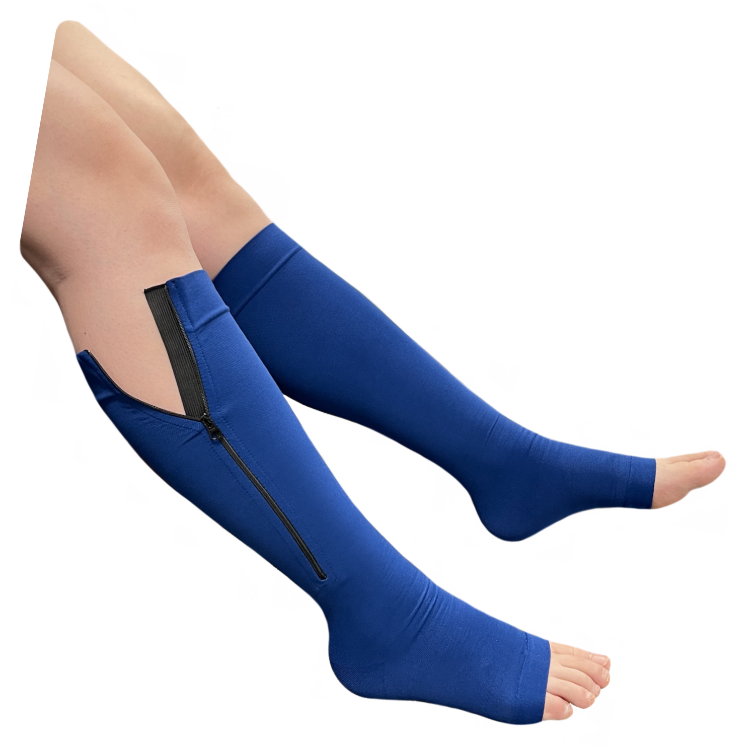 Toeless Compression Ankle Socks Zipper Pressure Compression Socks