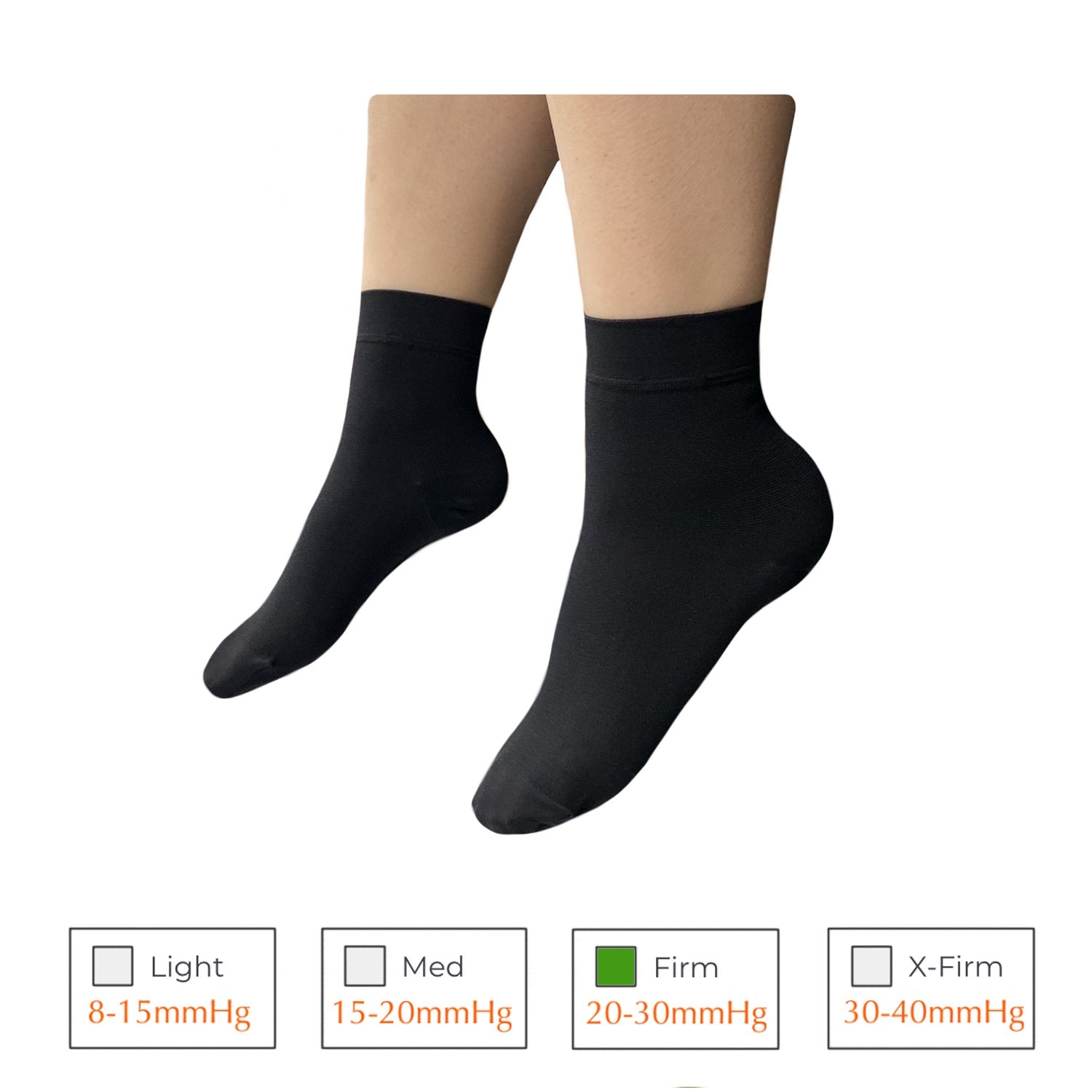Closed Toe Ankle 20-30 mmHg Firm Compression Wide Foot Leg Swelling So –  HealthyNees