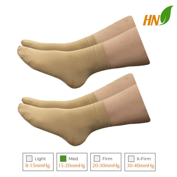 Closed Toe Ankle 15-20 mmHg Compression Circulation Fatigue Foot Sleeves