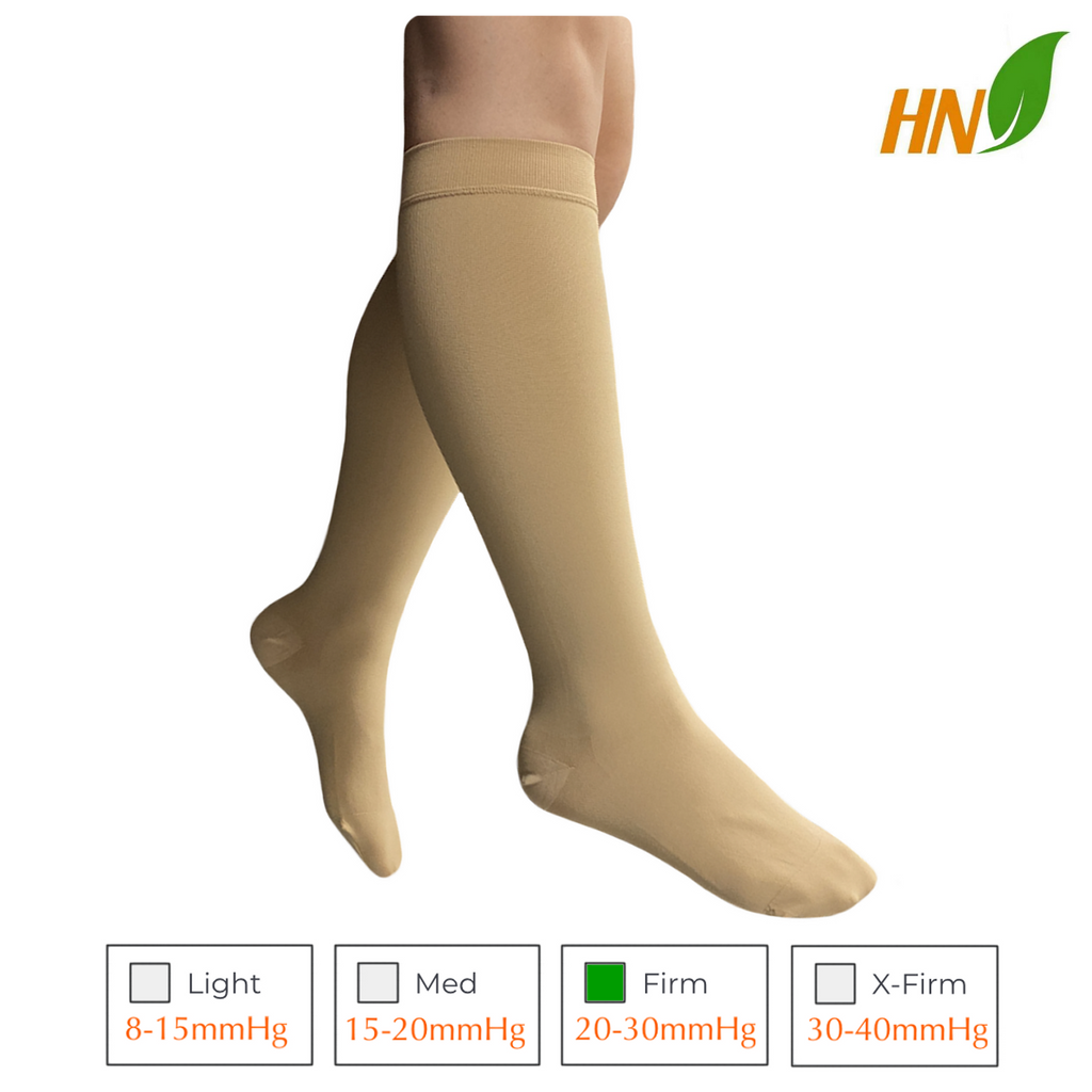 Closed Toe 20-30 mmHg Firm Compression Circulation Leg Swelling Calf S –  HealthyNees