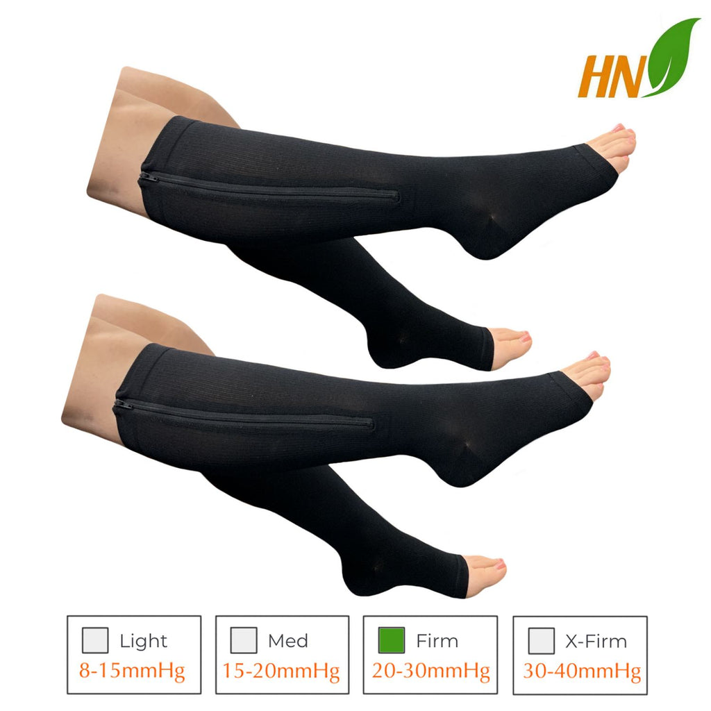 Pairs Zipper Compression Socks Open Toe Work Out Fitness Protection Sock Zip  Leg Support Knee at Rs 145/piece, Gym and Fitness Accessories in Mumbai