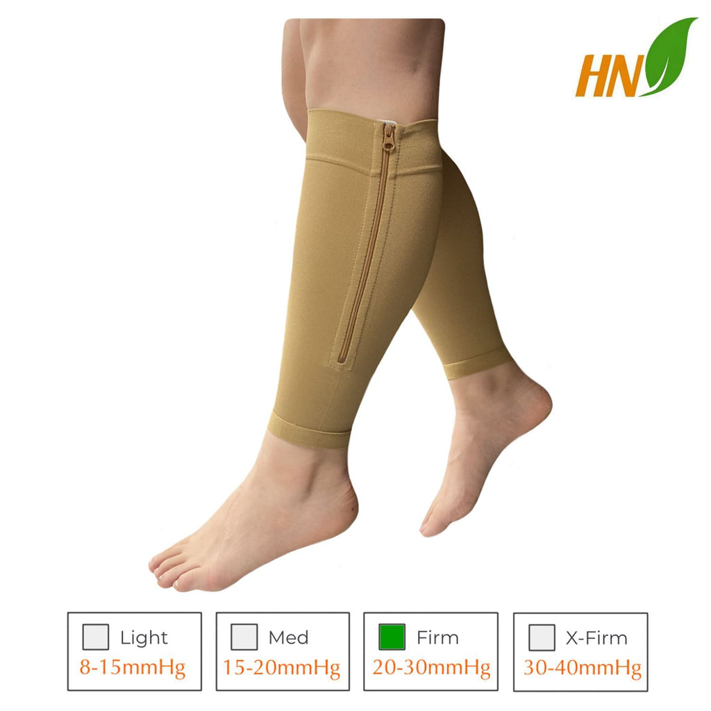 Shin 15-20 mmHg Med Compression Circulation Wide Leg Calf Sleeves