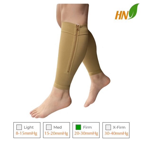 Shin 20-30 mmHg Firm Compression Wide Calf Fatigue Leg Swelling Sleeves